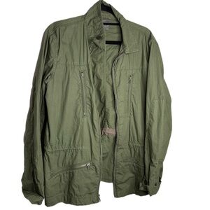 GAP Olive Field Jacket with Zip Pockets XL